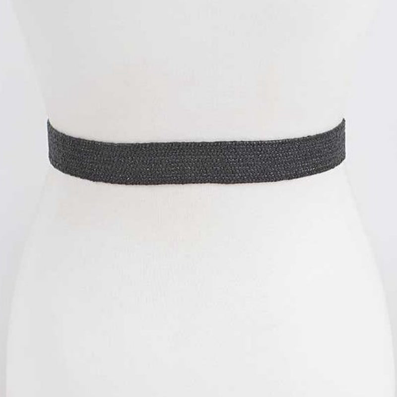 ELASTIC STRAW TIE BELT