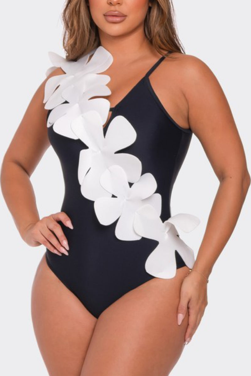 3D FLOWERS BODYSUIT