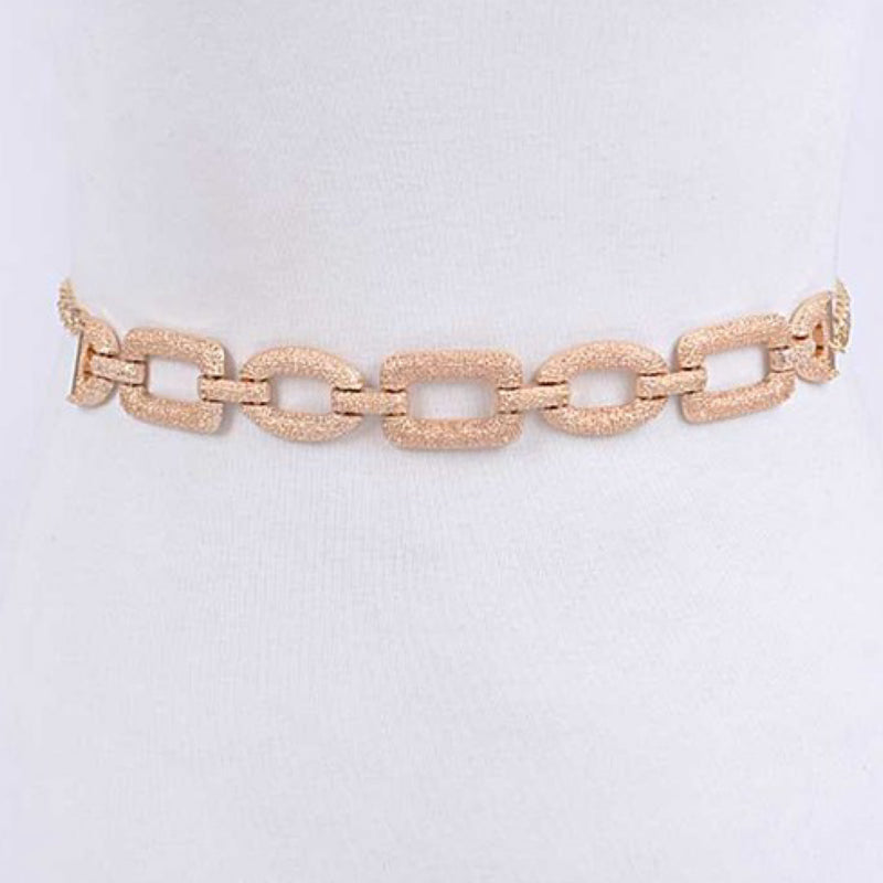 TEXTURED CHAIN BELT