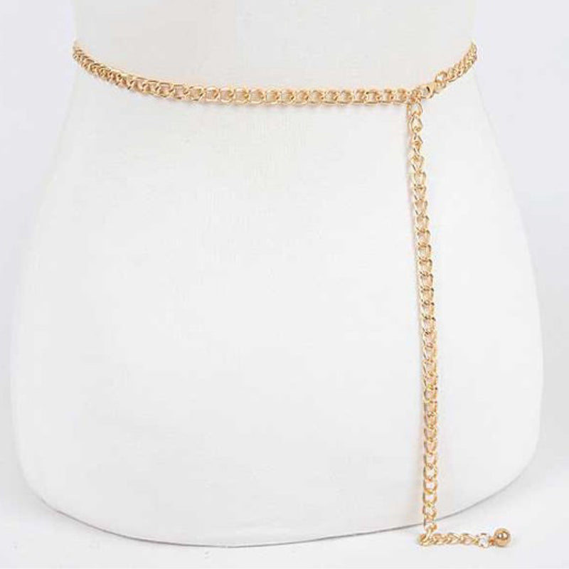 TEXTURED CHAIN BELT