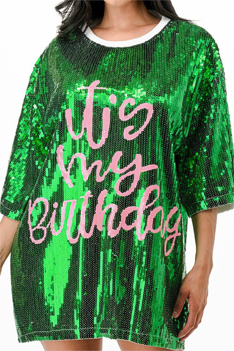 SEQUIN BIRTHDAY DRESS