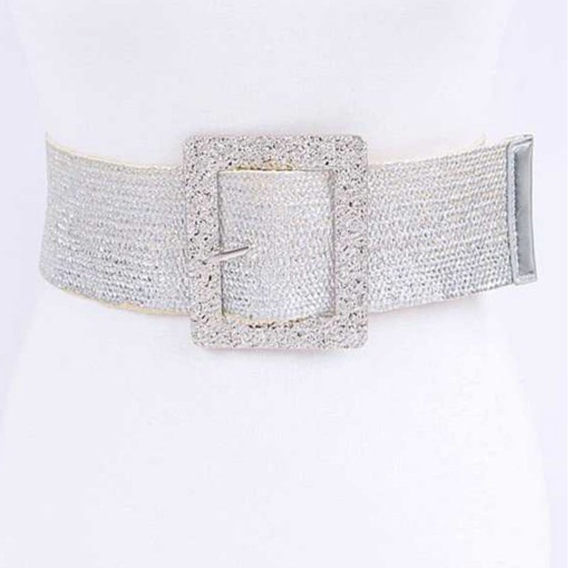 SQUARE TEXTURED BUCKLE BELT