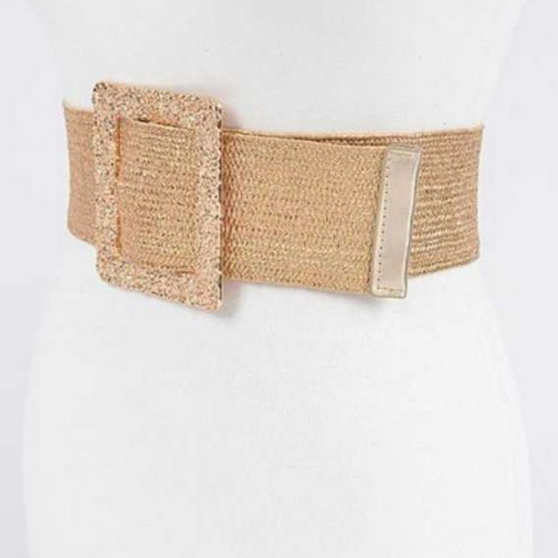 SQUARE TEXTURED BUCKLE BELT