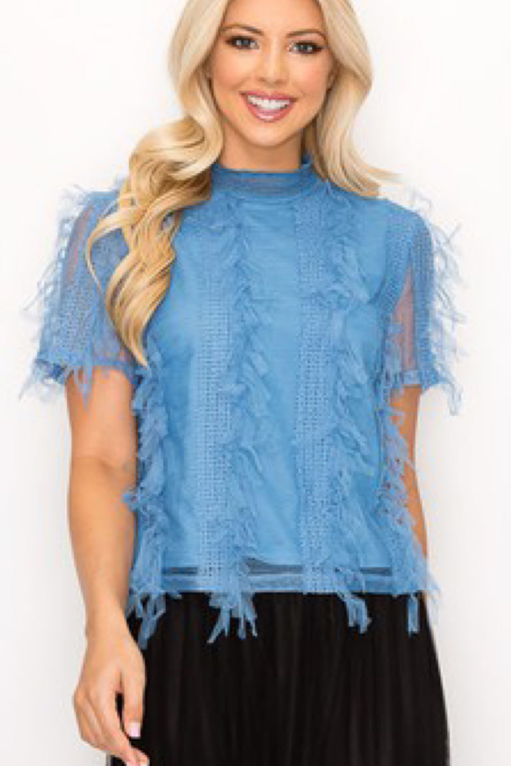 TIERED MESH ME TOP