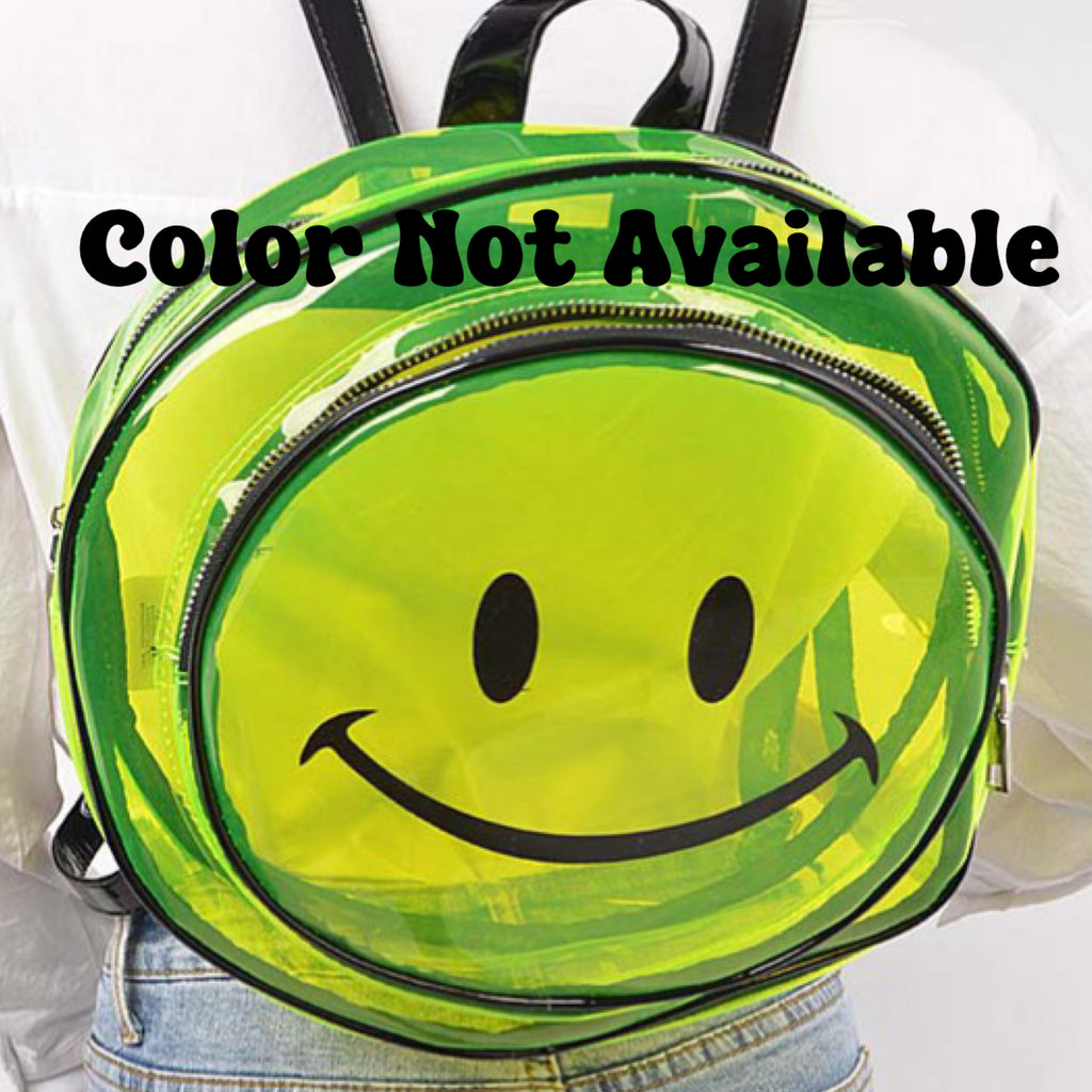 SMILEY CLEAR BACKPACK