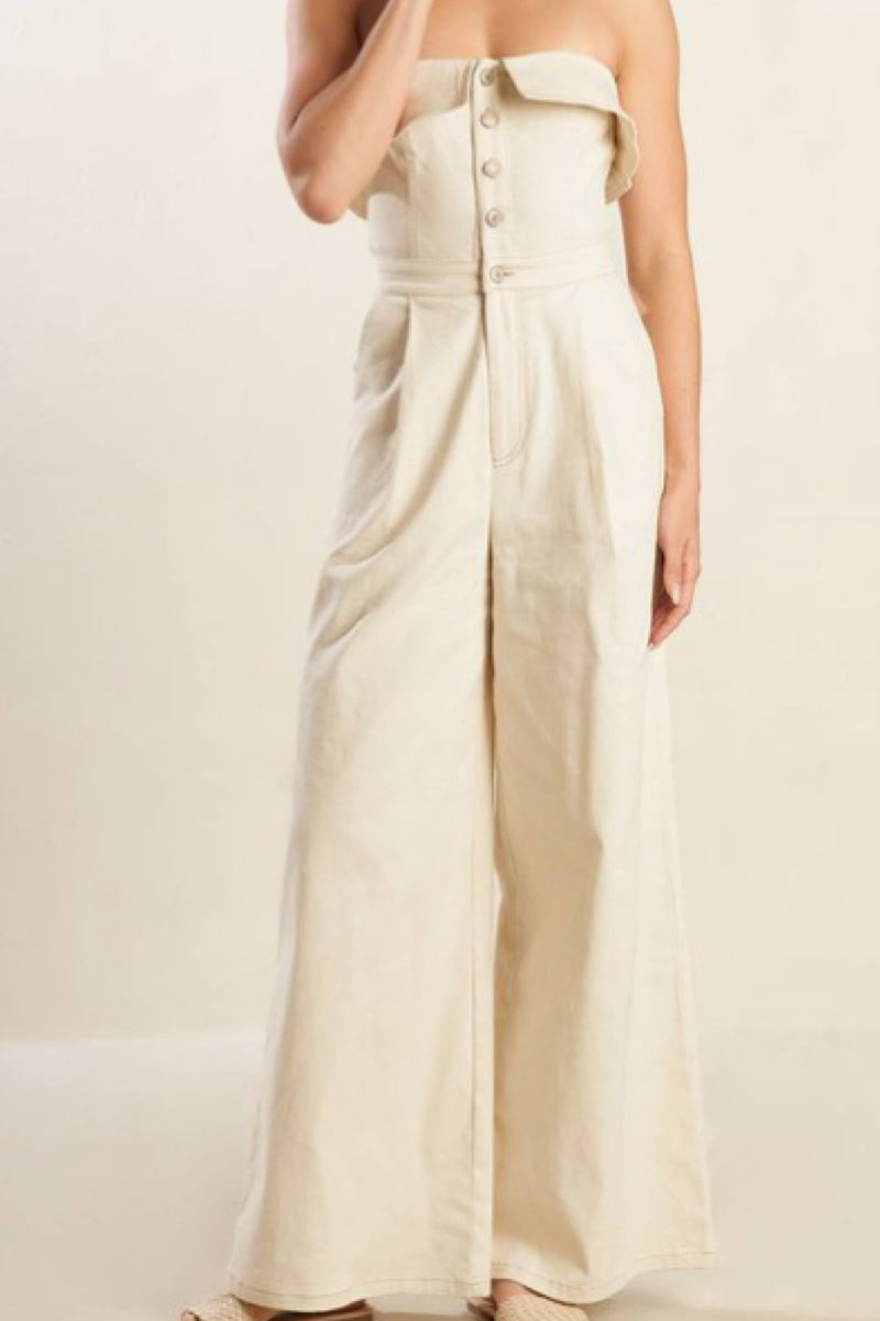 MY STRAPLESS FAV JUMPSUIT