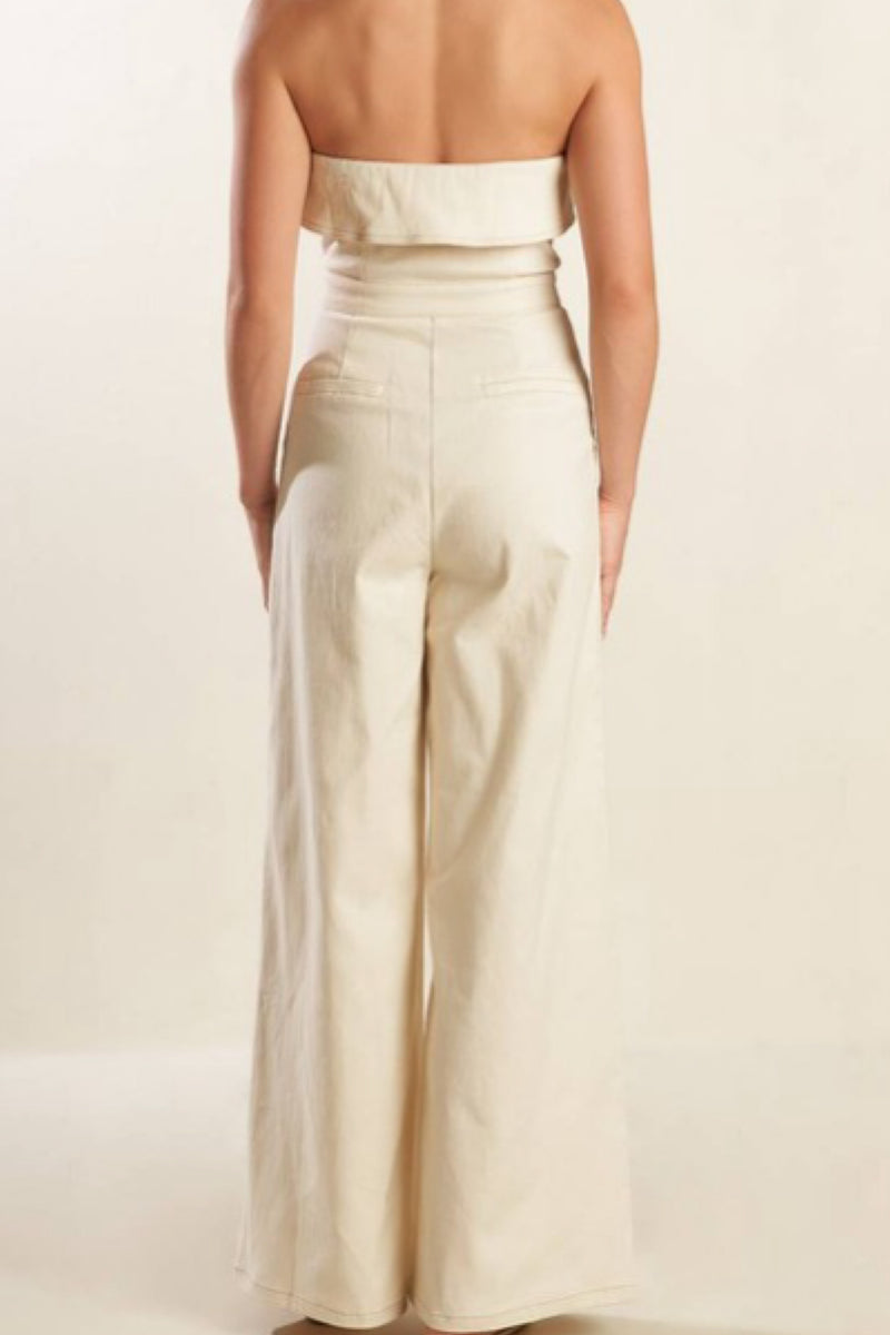 MY STRAPLESS FAV JUMPSUIT