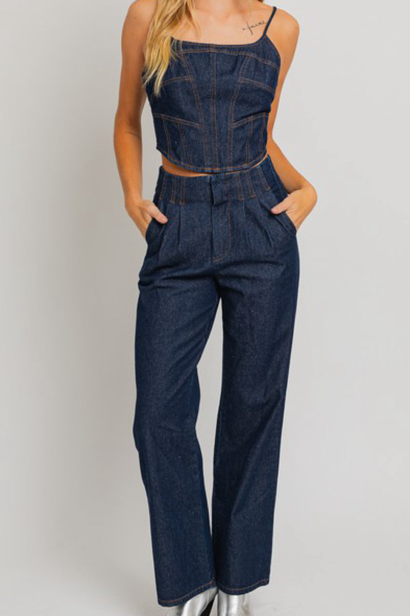 HIGH WAIST ELEGANT DENIM