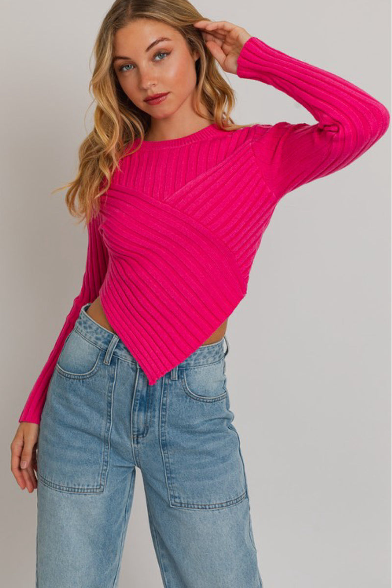 ASYMMETRICAL SWEATER TOP