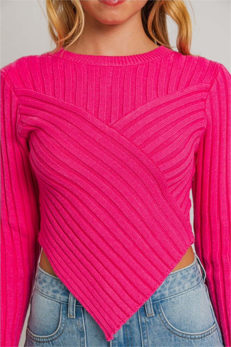 ASYMMETRICAL SWEATER TOP