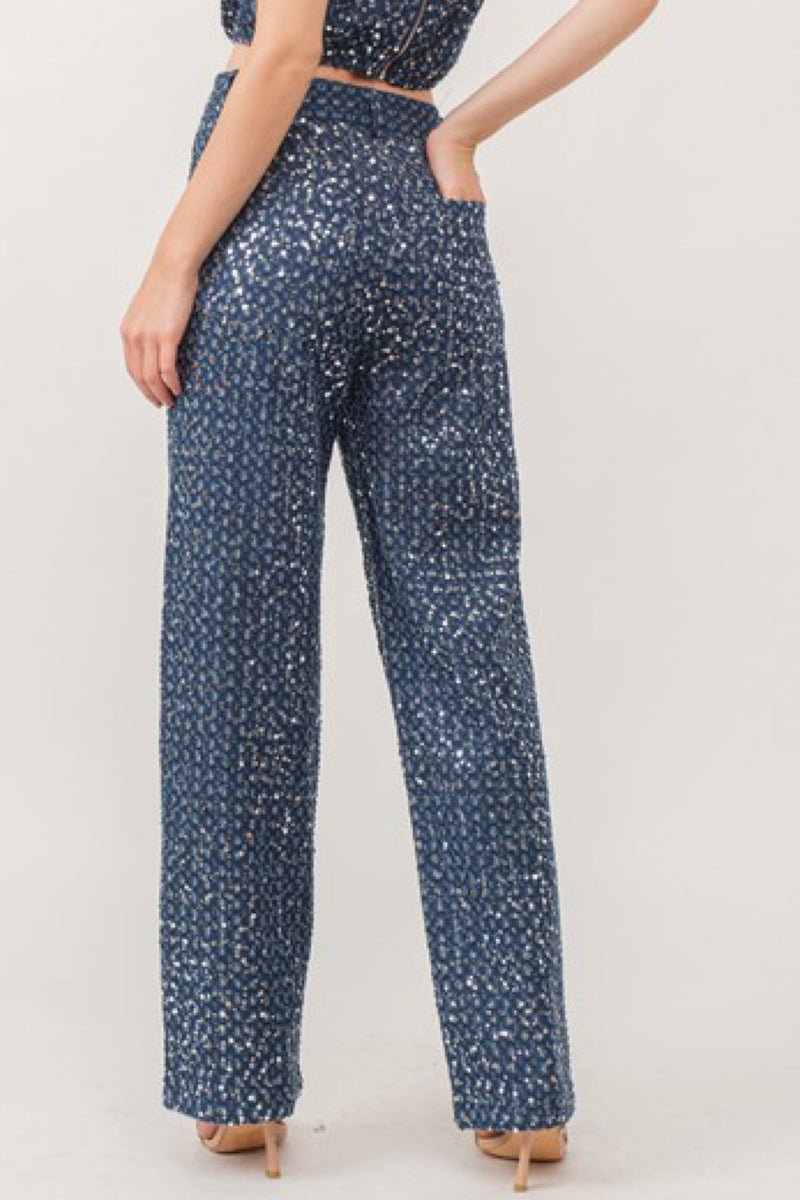 SEQUIN HIGH FASHION DENIM