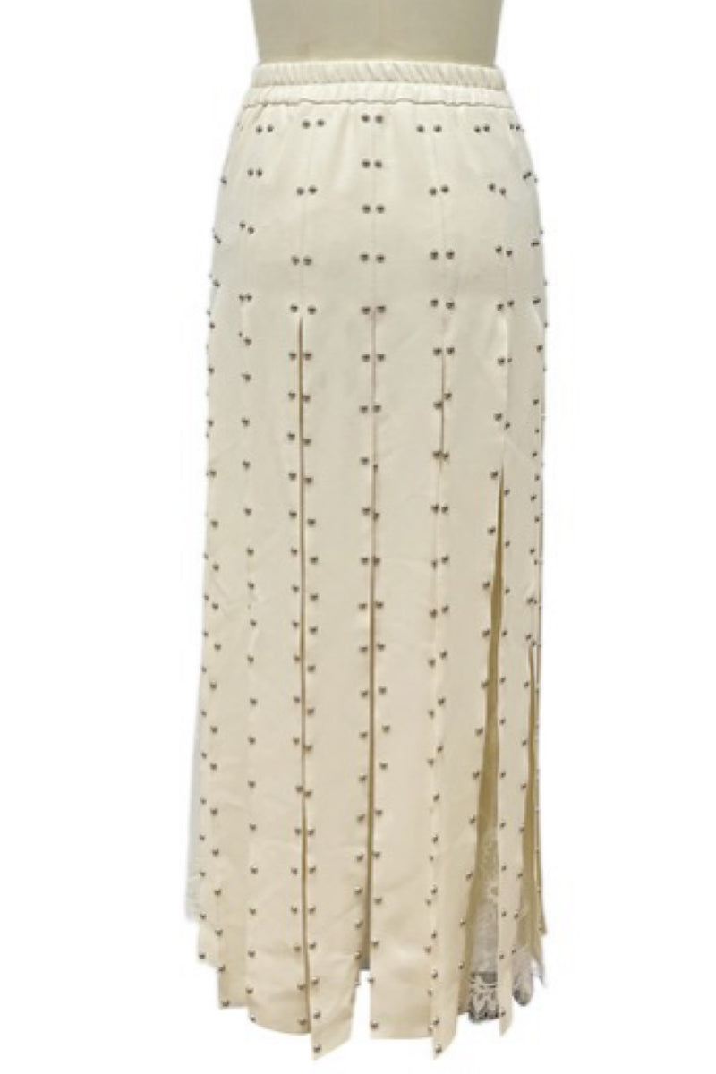 BEADED & LACE LUX SKIRT