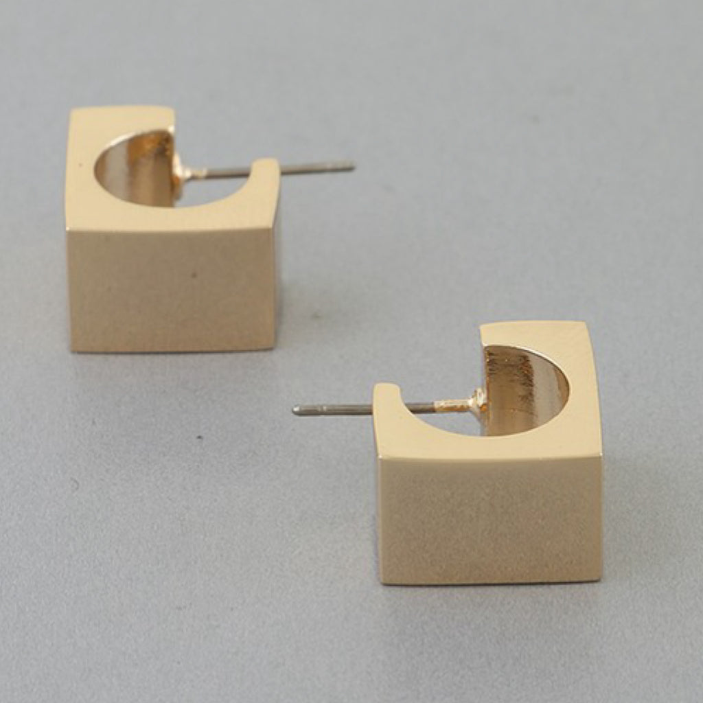 CUBIC HOOP EARRINGS