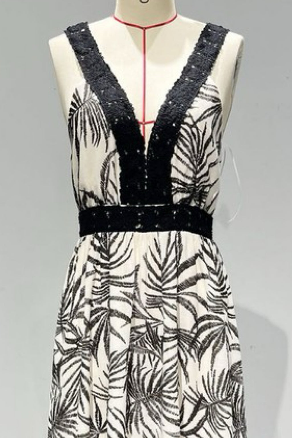 CROCHET TRIM MAXI DRESS