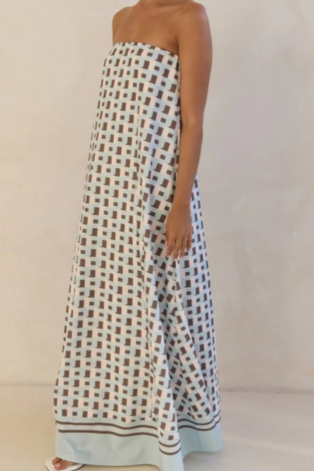 SUMMER STRAPLESS MAXI DRESS