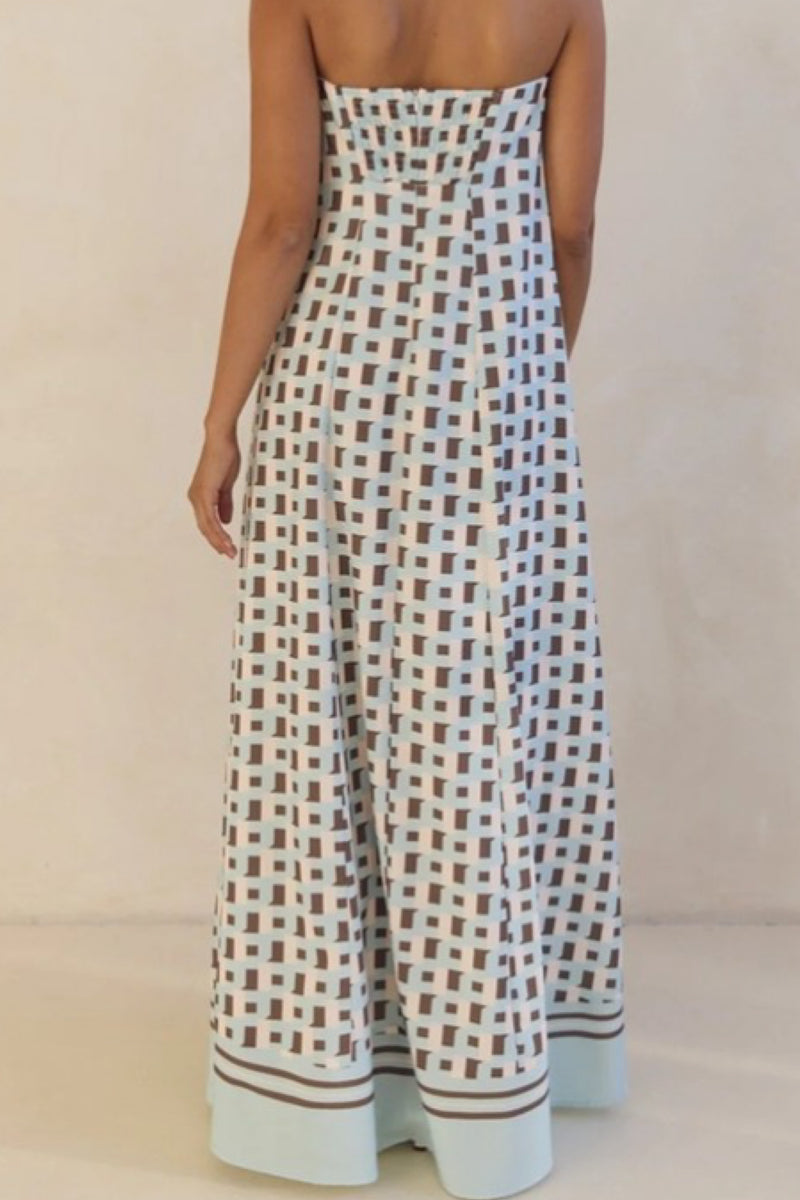 SUMMER STRAPLESS MAXI DRESS