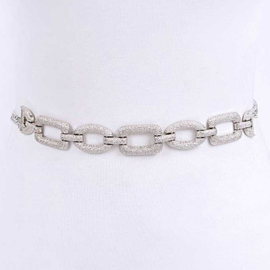 TEXTURED CHAIN BELT