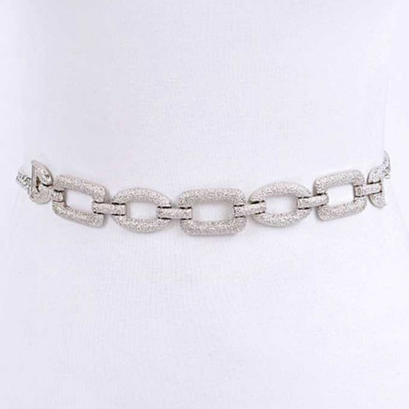 TEXTURED CHAIN BELT