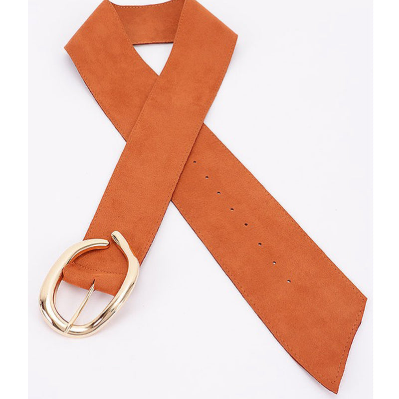 SUEDE FANCY BUCKLE BELT