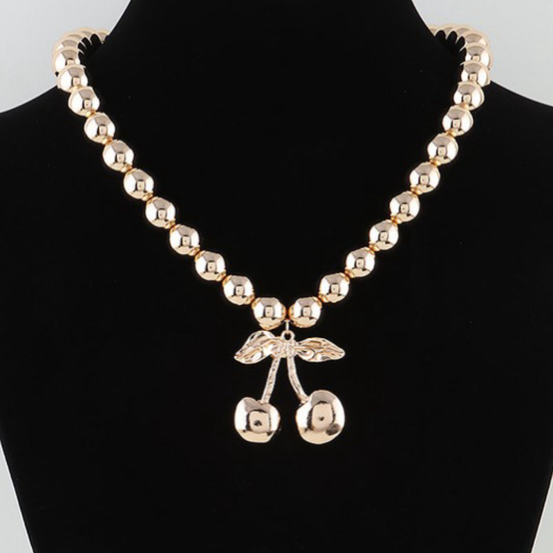 SHINY CHERRY NECKLACE