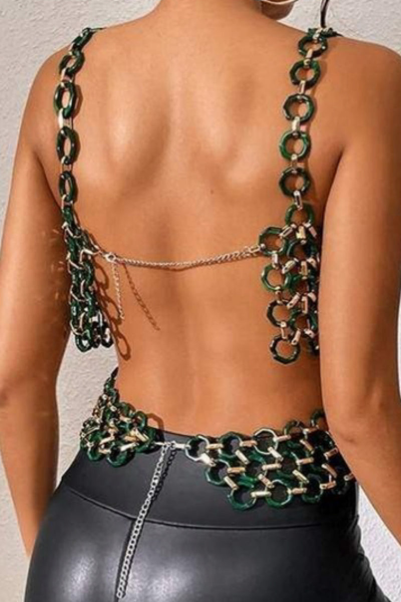 X BODY CHAIN TOP