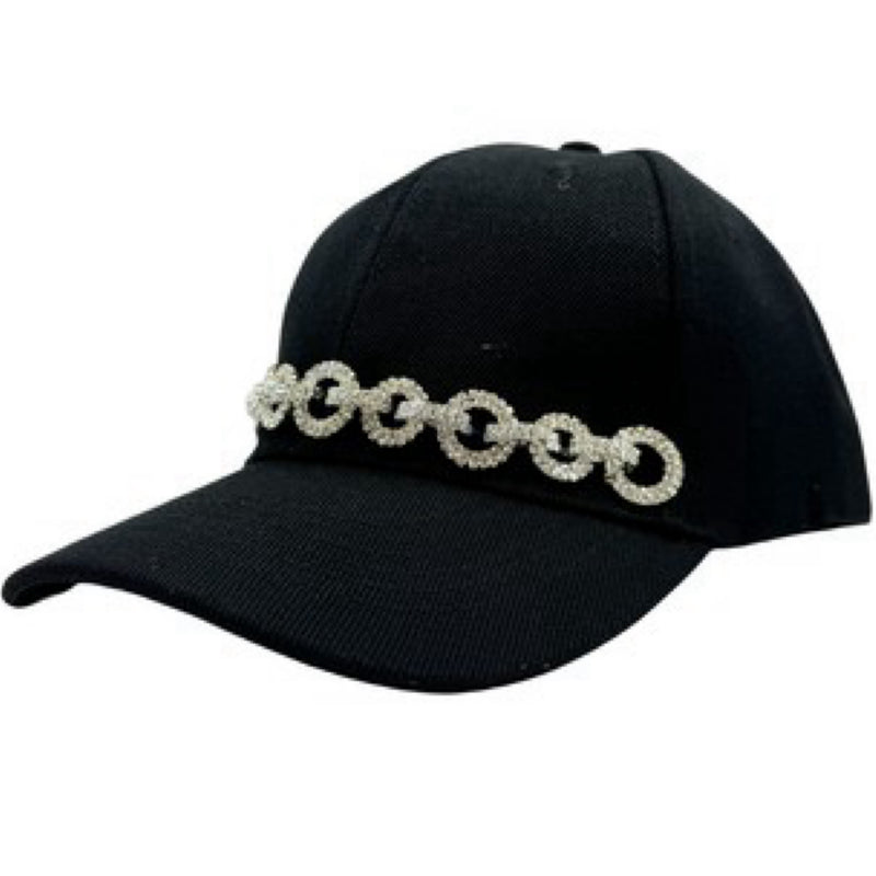 RHINESTONE RICH CAP