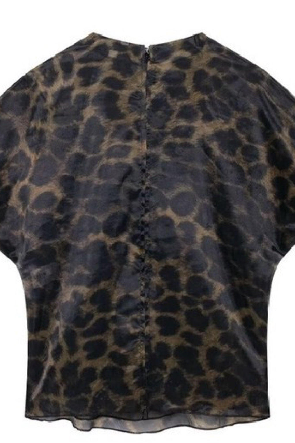 LEOPARD MESH TOP