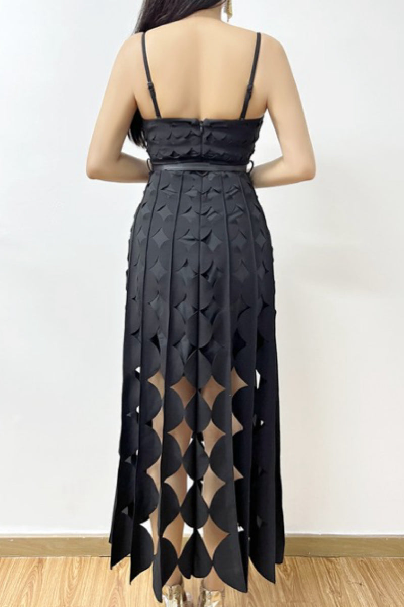 CIRCLES CUTOUT DRESS
