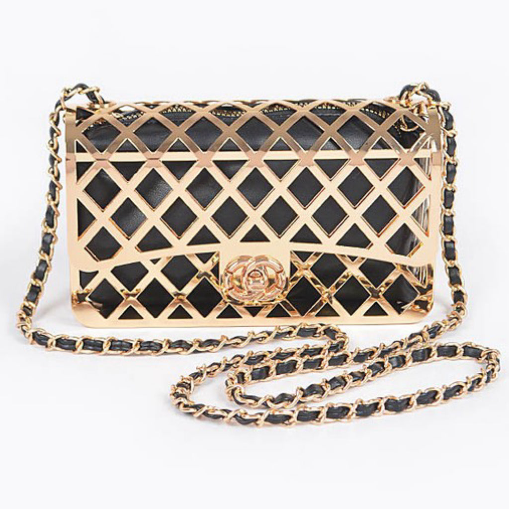 CAGE POUCH CLUTCH