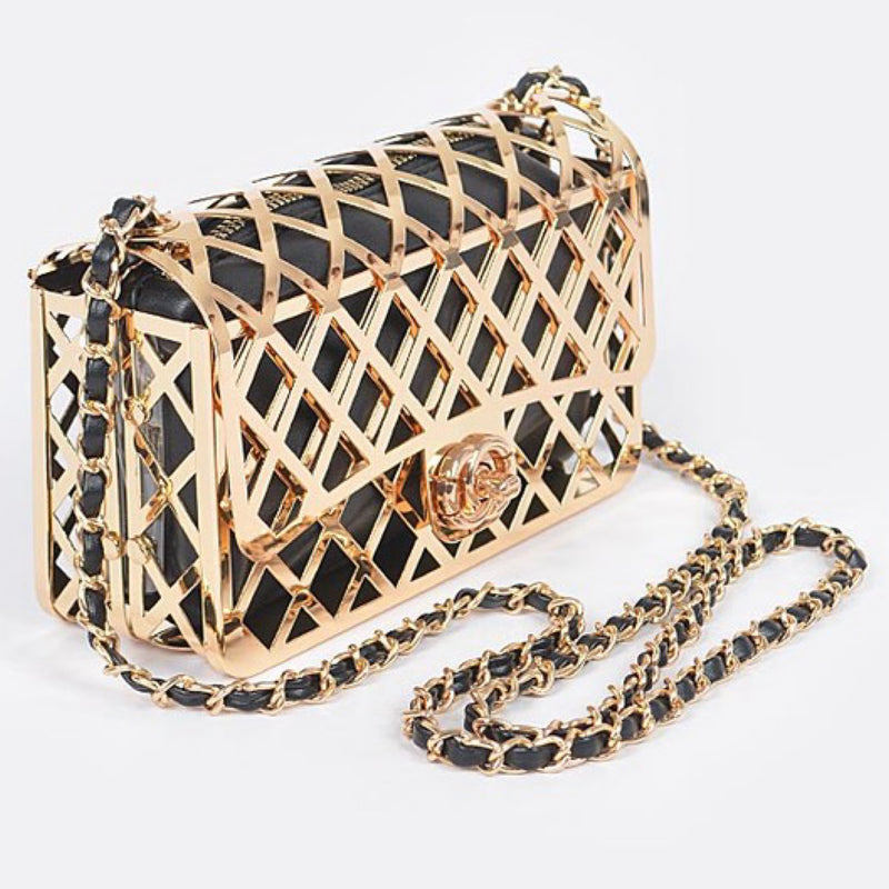 CAGE POUCH CLUTCH