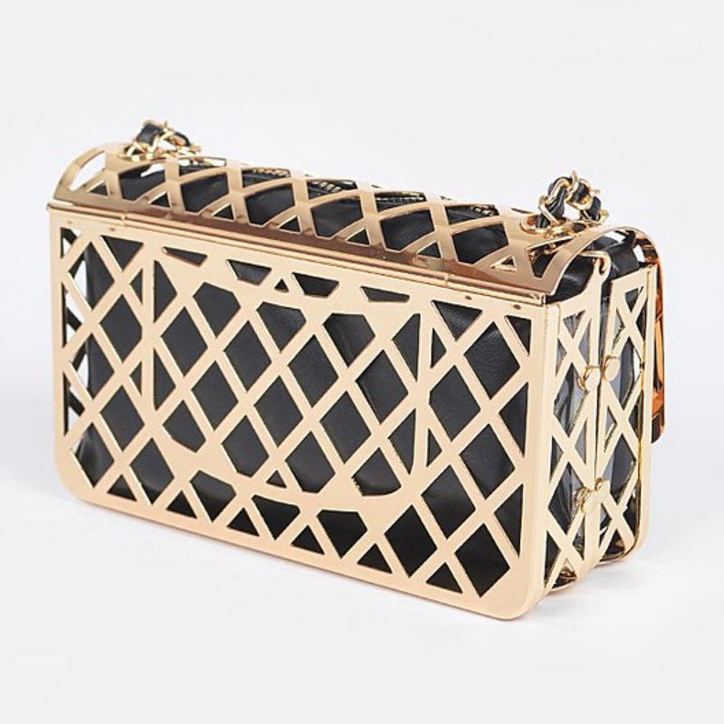 CAGE POUCH CLUTCH