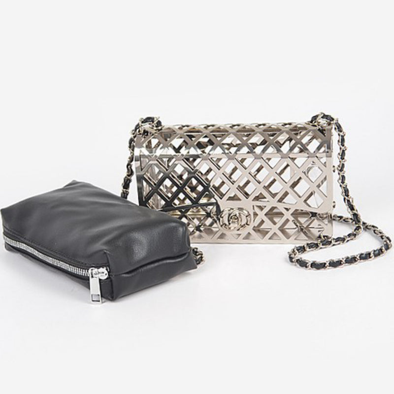 CAGE POUCH CLUTCH