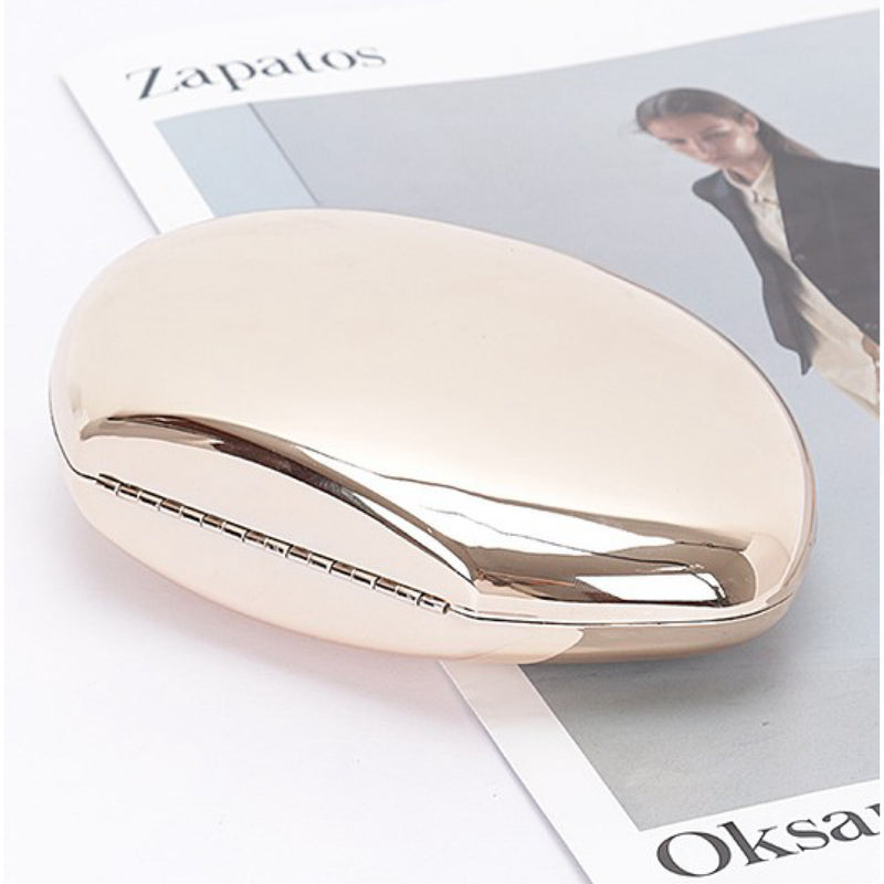 IRREGULAR ROUND METAL CLUTCH