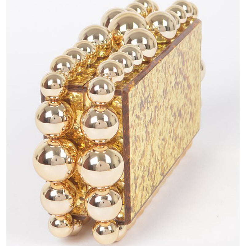 GODDESS GLITTER ACRYLIC CLUTCH