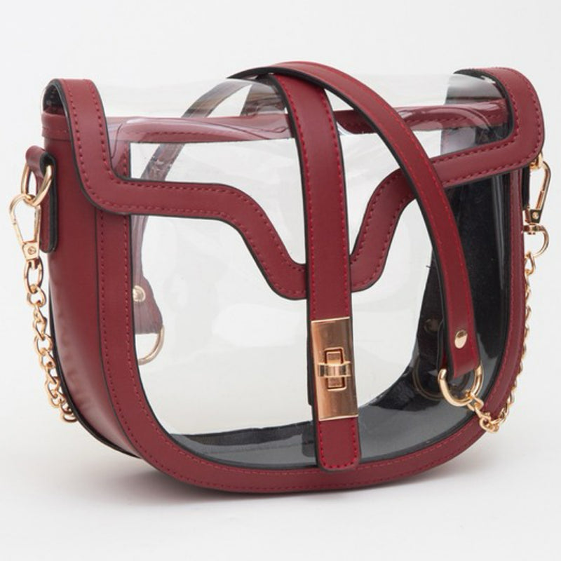 CLEAR SADDLE BAG