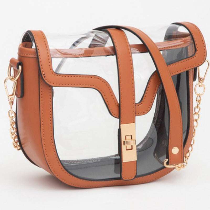 CLEAR SADDLE BAG