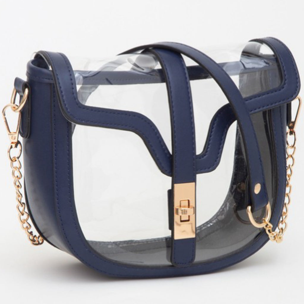 CLEAR SADDLE BAG
