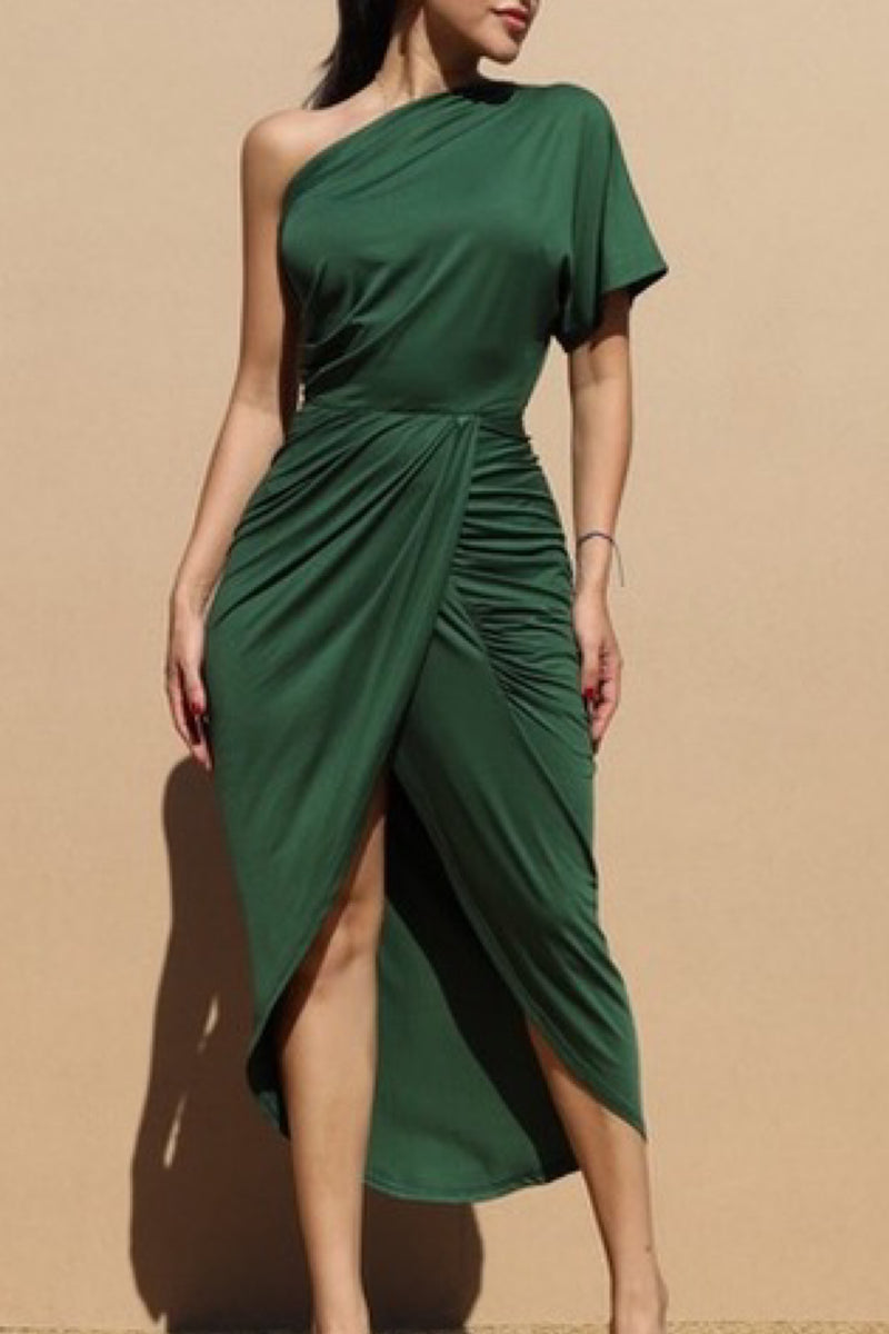 ONE SHOULDER BODYCON DRESS