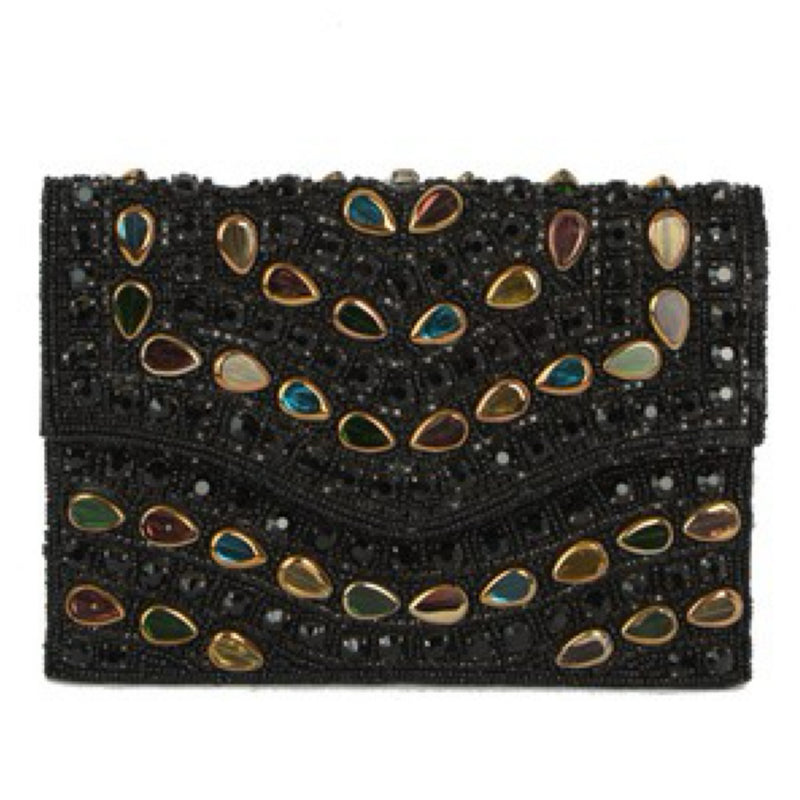 COLOR EMBELLISHED CLUTCH