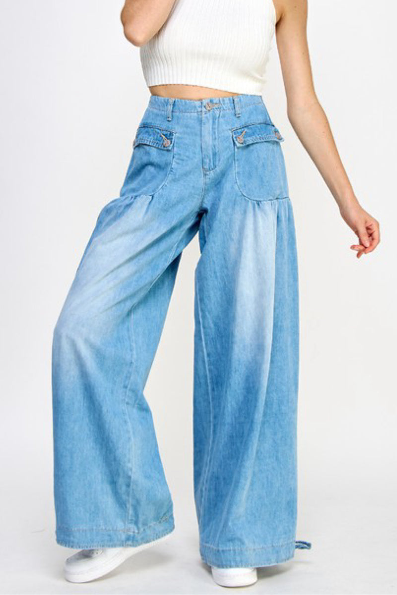 SKIRTY LOOK WIDE DENIM