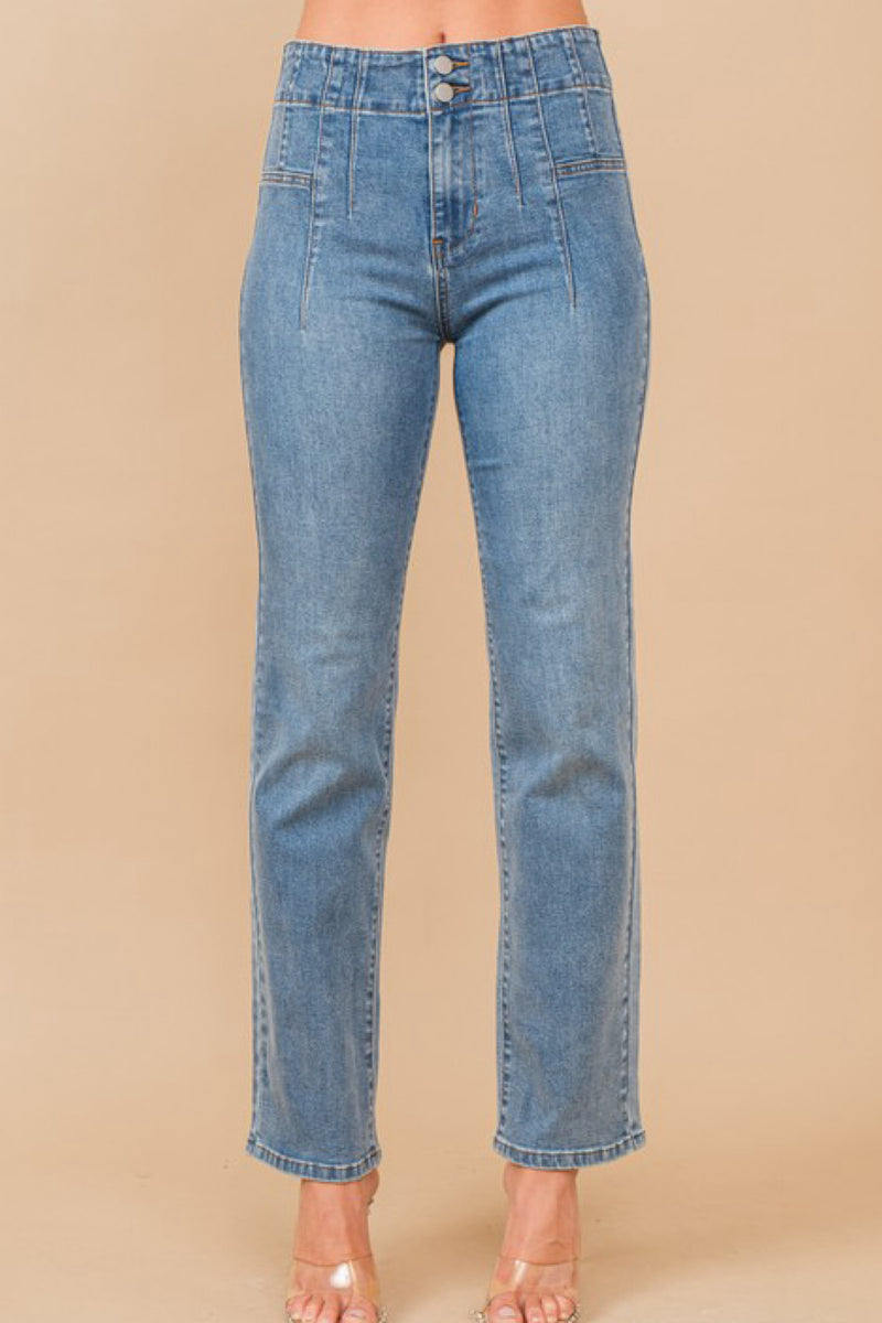 MID RISE CASUAL DENIM