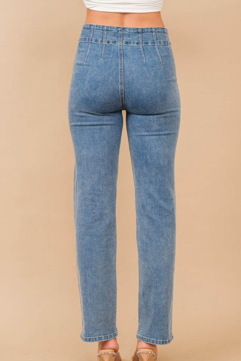 MID RISE CASUAL DENIM