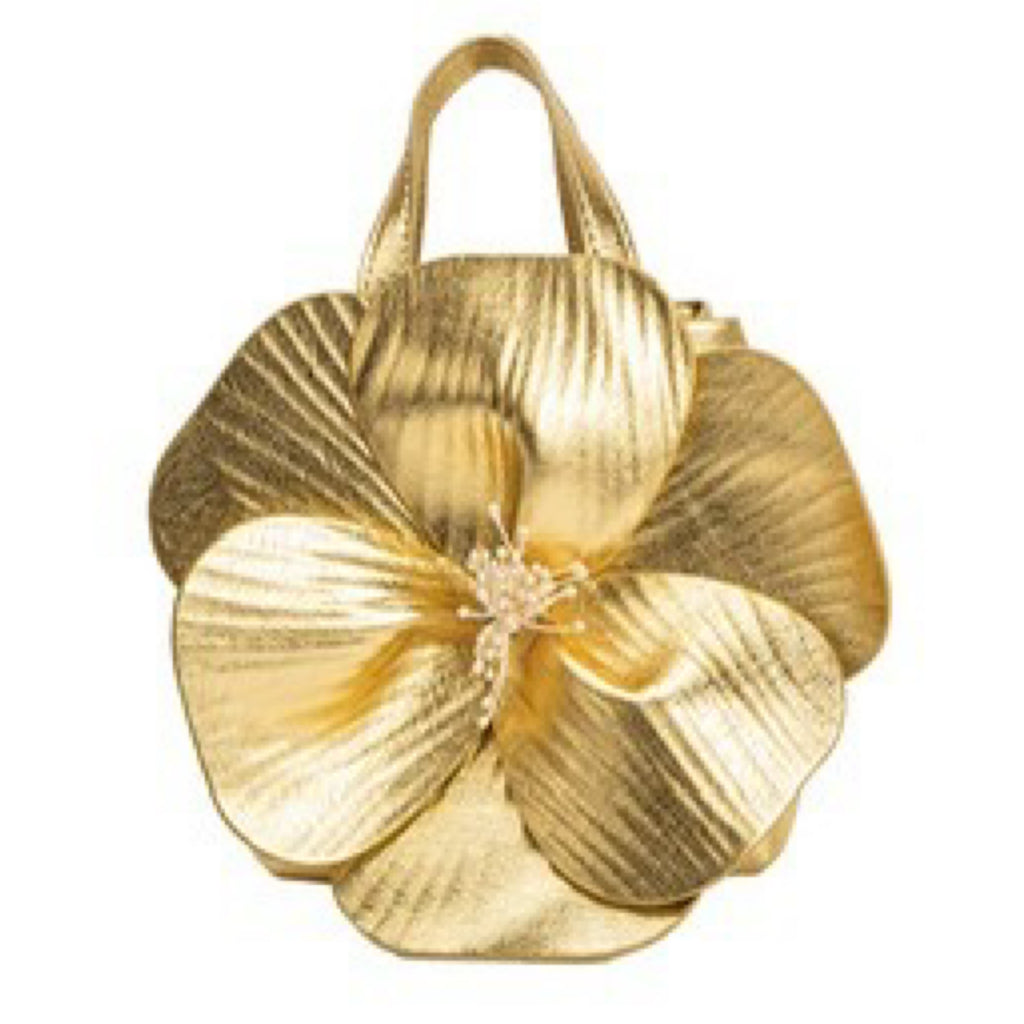 VEGAN LEATHER FLOWER BAG