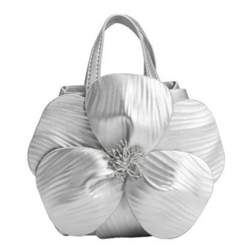 VEGAN LEATHER FLOWER BAG