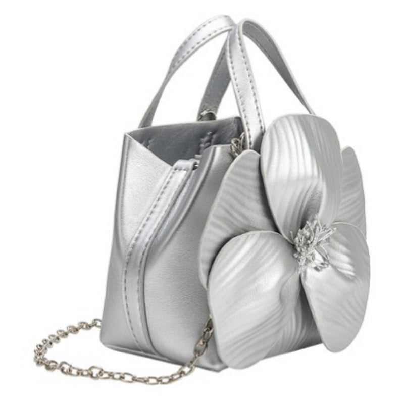 VEGAN LEATHER FLOWER BAG