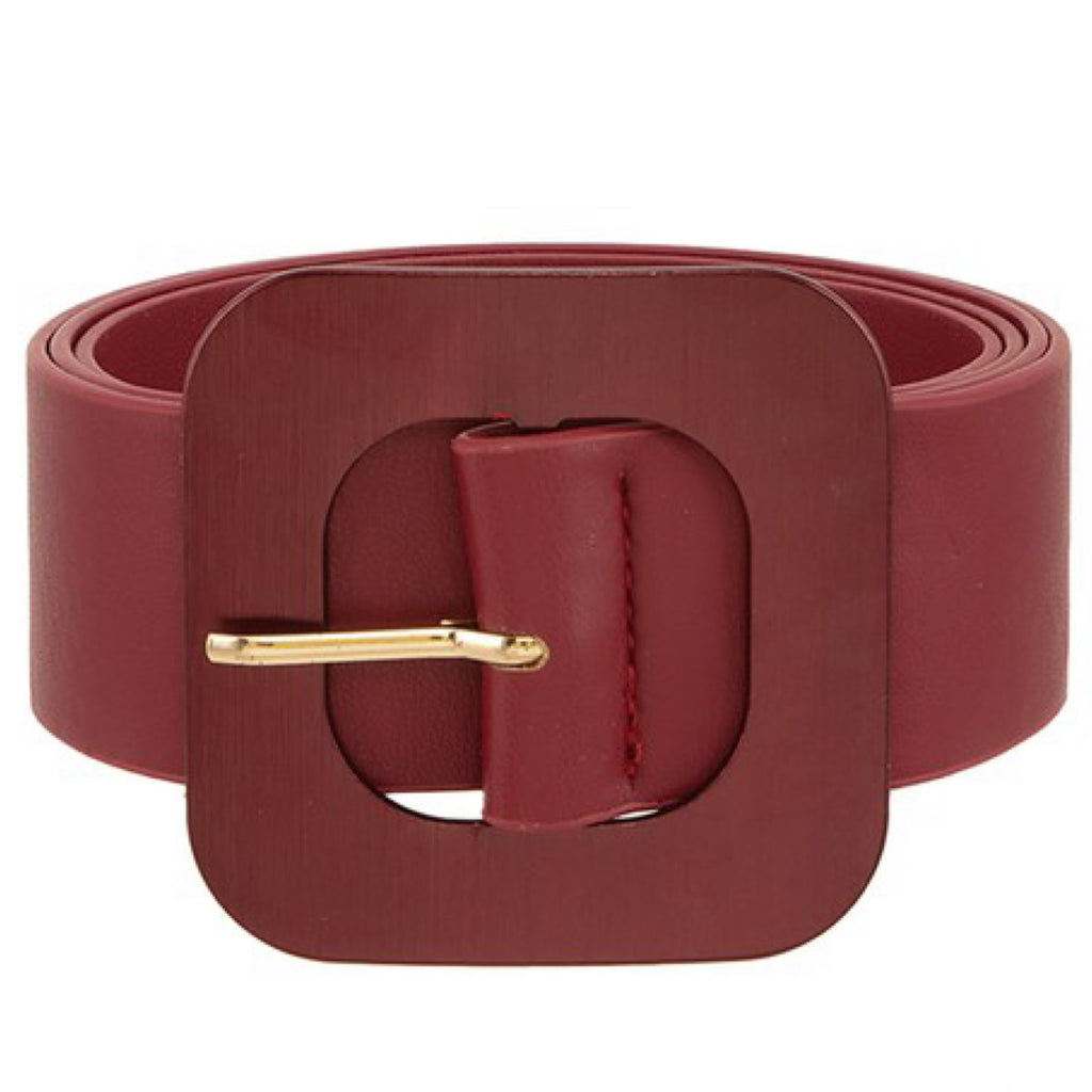 SQUARE METAL BUCKLE BELT