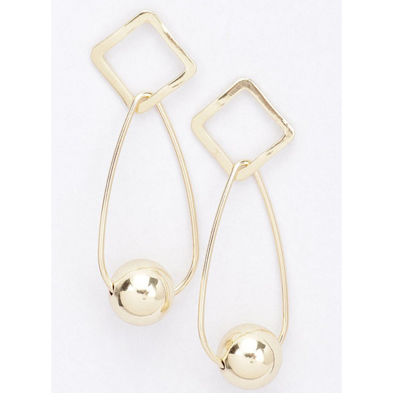 BALL IN HOOP LOLLY EARRING