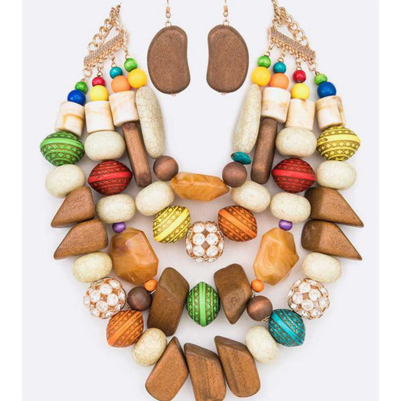 MULTICOLOR STATEMENT NECKLACE