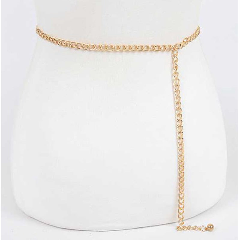 TEXTURED CHAIN BELT