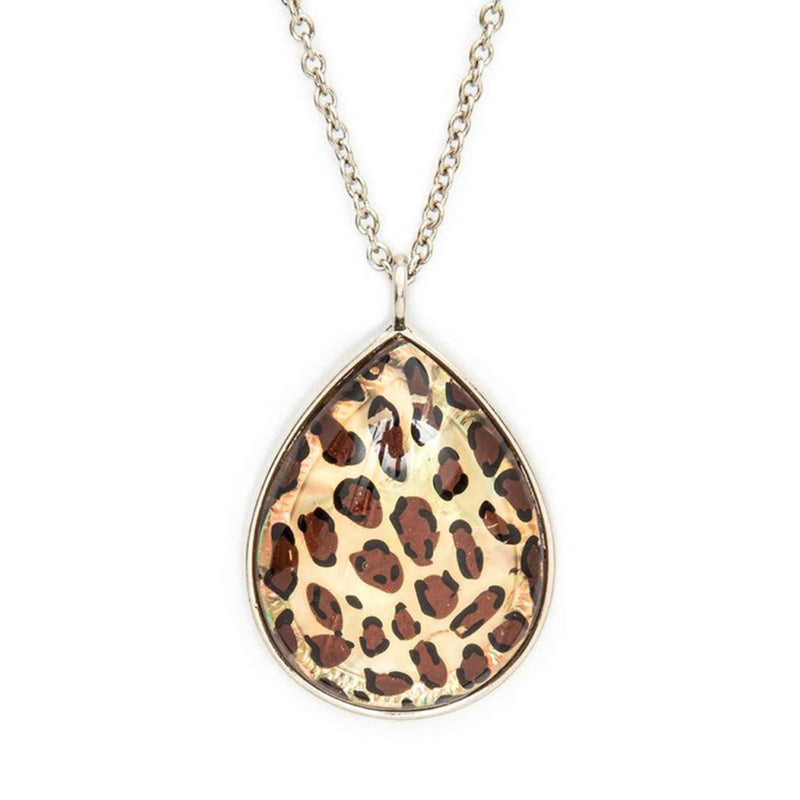 LEOPARD DROP PENDANT NECKLACE